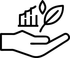 Hand holding a cut leaf in a green field concept as A hand gently holding a cut leaf in a lush green field symbolizing environmental responsibility and sustainab vector