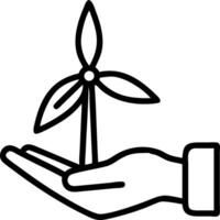 Hand holding a cut leaf in a green field concept as A hand gently holding a cut leaf in a lush green field symbolizing environmental responsibility and sustainab vector