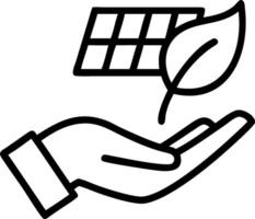 Hand holding a cut leaf in a green field concept as A hand gently holding a cut leaf in a lush green field symbolizing environmental responsibility and sustainab vector