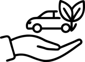 Hand holding a cut leaf in a green field concept as A hand gently holding a cut leaf in a lush green field symbolizing environmental responsibility and sustainab vector