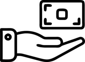 Hand Presenting Digital Wallet Icon concept as A hand presenting a digital wallet icon against a neutral background providing space for text or graphics. in Phot vector