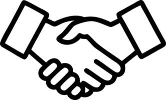 Handshake and thank you card symbolizing professional gratitude with ample space for text. concept as A handshake and a thank you card representing professional vector