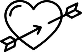 Heart and arrow icon with copy space for invitations concept as An infographic ready heart and arrow icon with copy space designed to convey love themes wedding vector