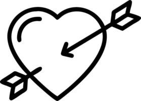 Heart and arrow icon with copy space for invitations concept as An infographic ready heart and arrow icon with copy space designed to convey love themes wedding vector