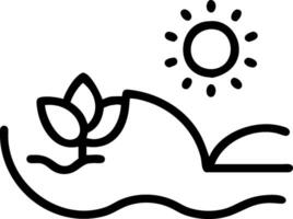 Heatwave and Lush Oasis concept as A view showing the impact of a heatwave and a lush oasis set against a dreamy background offering ample space for text or grap vector