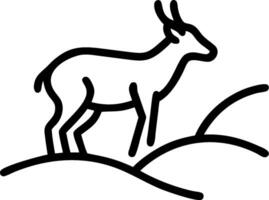 Hillside and Deer concept as A half tone hillside with a grazing deer set against a whimsical background offering ample space for text or graphics symbolizing na vector