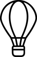 Hot air balloon icon with copy space on a white background concept as A image of a hot air balloon icon with generous copy space on a white background ide vector