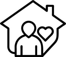 Homeless Shelter Worker with Home and Heart concept as An image of a homeless shelter worker with a home and heart symbol set against a dreamy background offerin vector