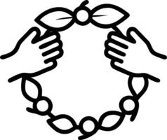 Human hands arranging a festive Thanksgiving table setting with copy space. concept as Human hands arranging a festive Thanksgiving table setting capturing the e vector