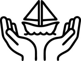 Human hands holding a turkey and cranberries with copy space. concept as Human hands holding a turkey and cranberries symbolizing Thanksgiving feast and festivit vector