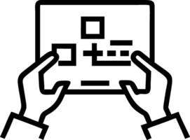 Human hands using a graphic tablet with a design software interface with copy space. concept as Human hands using a graphic tablet with a design software interfa vector