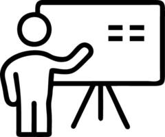 Instructor with Screen Share and Slides concept as An image of an instructor with screen share and slides set against a whimsical background offering ample space vector