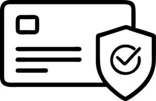 Insurance card and shield icon with space for text on a blue background concept as A sleek insurance card and shield icon with ample space for text on a blue bac vector