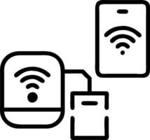 Integrating IoT Devices in Smart Home concept as Integrating IoT devices to enhance the functionality and connectivity of a smart home ecosystem. in Photo Stock vector