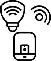Integrating Smart Lighting Throughout Home concept as Integrating smart lighting systems throughout the home for enhanced ambiance and energy management. in Phot vector