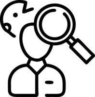 Investigator with Magnifying Glass and Lie Detector concept as An image of an investigator with a magnifying glass and lie detector set against a dreamy backgrou vector