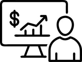 Investment analyst developing stock valuation algorithms concept as An investment analyst in a modern office developing stock valuation algorithms on a computer vector