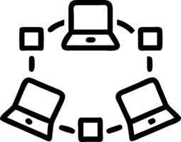 IT team collaborating on a cybersecurity project concept as A illustration of an IT team collaborating on a cybersecurity project using laptops and digita vector