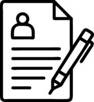 Job application and tie icon with copy space for candidate presentations concept as A visually appealing job application and tie icon with copy space designed to vector