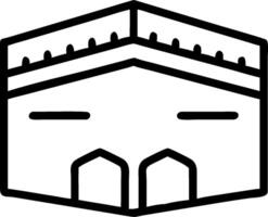 Kaaba and Pilgrims concept as Kaaba with pilgrims and ample copy space symbolizing the Hajj pilgrimage and devotion during Eid Al Adha. in Photo Stock Concept vector
