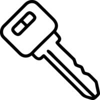Key icon with copy space on a white background concept as A image of a key icon with ample copy space on a white background perfect for security and autom vector