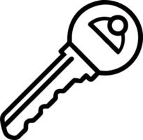 Key icon with copy space on a white background concept as A image of a key icon with ample copy space on a white background perfect for security and autom vector