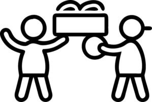 Kids with Bagels and Floating Breakfast Cart concept as Kids holding bagels with a floating breakfast cart set against a blank background offering space for text vector