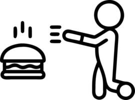 Kids with Burgers and Magic Scooter concept as Kids holding burgers with a magic scooter set against a blank background with ample space for text or design eleme vector