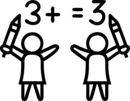 Kids with Pencils and Floating Chalkboard concept as Kids holding pencils with a floating chalkboard set against a blank background providing ample space for tex vector