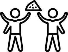 Kids with Pizza Slices and Floating Basket concept as Kids holding pizza slices with a floating basket set against a clean background providing ample space for t vector