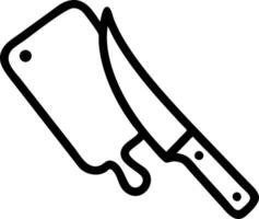 Knife and cutting board symbol with copy space for culinary tools concept as A culinary tools oriented knife and cutting board symbol with ample copy space ideal vector
