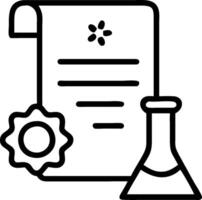 Laboratory Equipment with Certificate and Seal concept as A laboratory setup with equipment a certificate and a seal set against a whimsical background offering vector