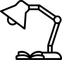 Lamp and book symbol with copy space for office tools concept as An office tools oriented lamp and book symbol with ample copy space ideal for visualizing study vector