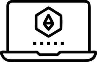 Laptop with Cryptocurrency Interface concept as A laptop displaying a cryptocurrency interface set against a clean background to provide ample space for text or vector