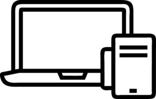 Laptop and Phone with Financial Data concept as Laptop and phone side by side displaying financial data with copy space. in Photo Stock Concept vector