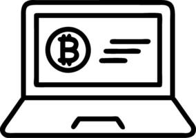Laptop with Crypto Portfolio concept as A laptop displaying a cryptocurrency portfolio app with space for text. in Photo Stock Concept vector