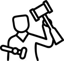 Lawyer with Legal Book and Gavel concept as A lawyer holding a legal book and gavel set against a whimsical background offering ample space for text or graphics vector