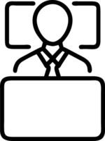 Leadership icon with copy space on white background concept as A illustration of a leadership icon with ample copy space on a white background ideal for d vector