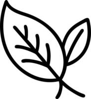 Leaf icon with copy space on a white background concept as A image of a leaf icon with generous copy space on a white background ideal for natural health vector
