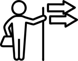 Leader with Vision Board and Pointer concept as An image of a leader with a vision board and pointer set against a whimsical background offering ample space for vector