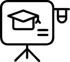 Learning icon with copy space for business presentations concept as A modern learning icon design with generous copy space perfect for enhancing business present vector