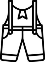 Lederhosen and Beer Tent concept as Traditional lederhosen with a beer tent and ample copy space representing the festive attire and atmosphere of Oktoberfest. i vector