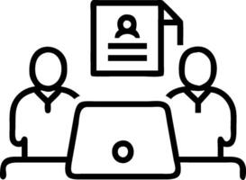 Legal Advisor with Documents and Laptop in Cozy Meeting Space concept as Long shot of a legal advisor with documents and a laptop in a cozy meeting space. The sc vector