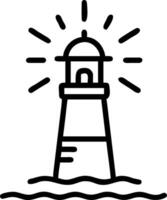 Lighthouse Sunset Watch concept as A historic lighthouse stands guard as the sun sets casting beams of light that guide sailors home. in Photo Stock Concept vector