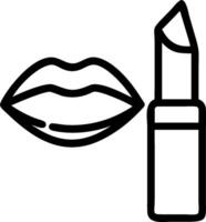 Lip balm and lip liner icon with copy space for infographics concept as An infographic ready lip balm and lip liner icon with ample copy space designed to convey vector