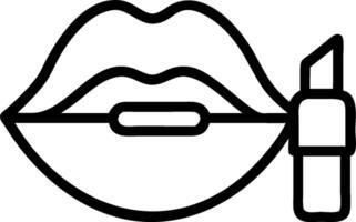 Lip gloss and lip liner icon with space for text and graphics concept as An illustrative lip gloss and lip liner icon design featuring ample space for both text vector