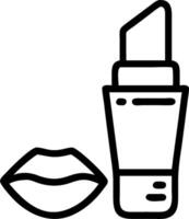 Lip balm and lip gloss icon with space for text and graphics concept as An illustrative lip balm and lip gloss icon design featuring ample space for both text an vector