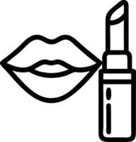 Lip gloss and lip liner icon with space for text and graphics concept as An illustrative lip gloss and lip liner icon design featuring ample space for both text vector