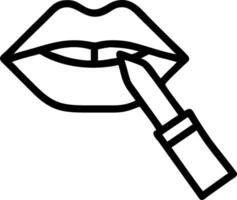Lipstick and lip brush icon with space for text and icons on a pink background concept as A versatile lipstick and lip brush icon featuring space for both text a vector
