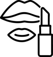 Lip gloss and lipstick icon with copy space for cosmetic presentations concept as A visually appealing lip gloss and lipstick icon with ample copy space designed vector